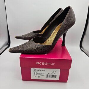 BCBGirls BG-Katchen Chocolate Color Heels Size 9